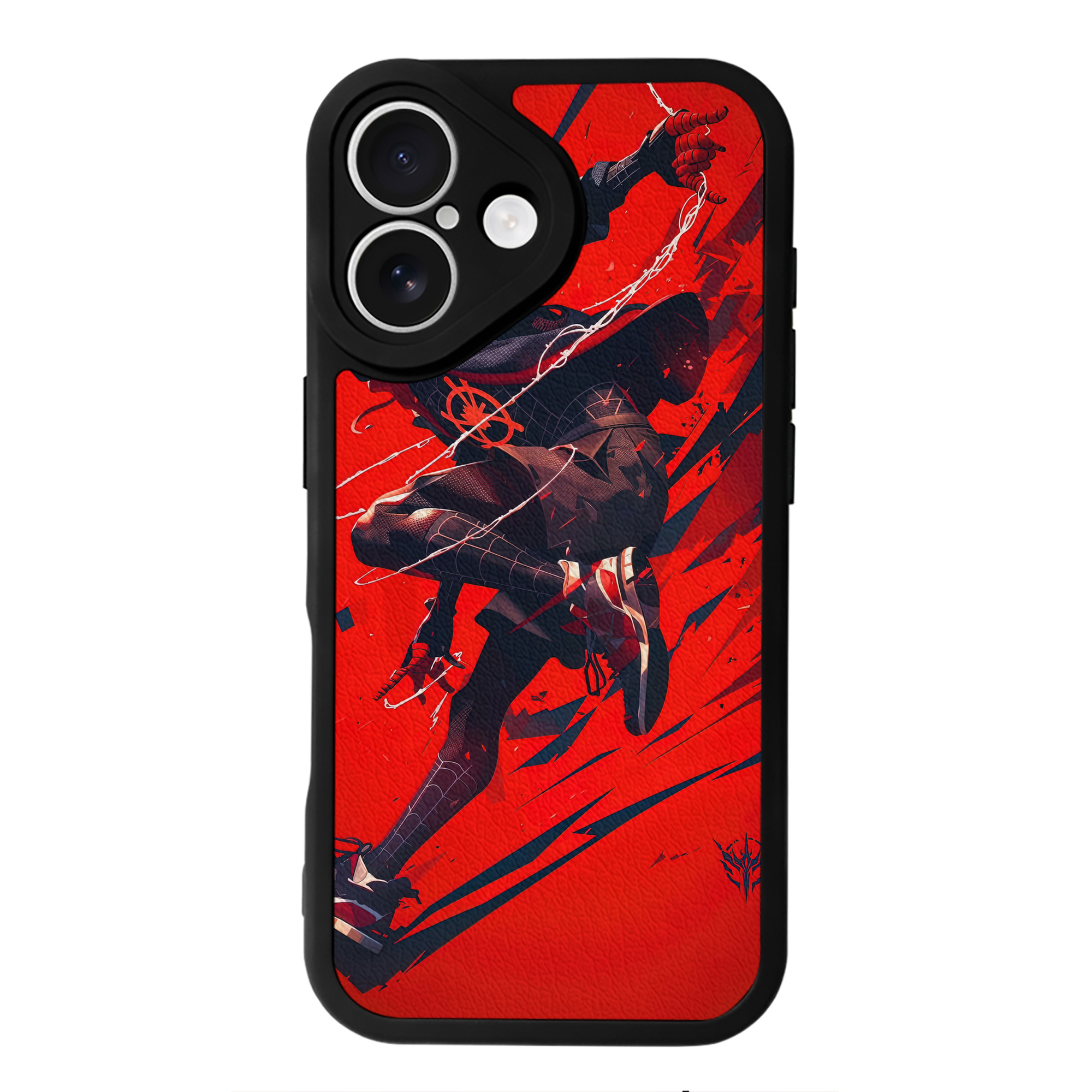 （画像用） Spider Man スパイダーマン 【iPhone 16シリーズ対応】シリコンスマホケース（レザー調） 材質：シリコン